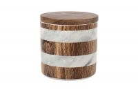 Банка для сыпучих продуктов Wood&Marble, 12х11,5 см, 0,7 л Home & Style