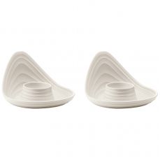 Набор подставок для яиц tierra, молочные, 2 шт Guzzini