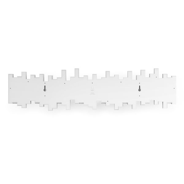 Вешалка настенная sticks 72 см, 8 крючков, белая, Umbra, 1023536-660
