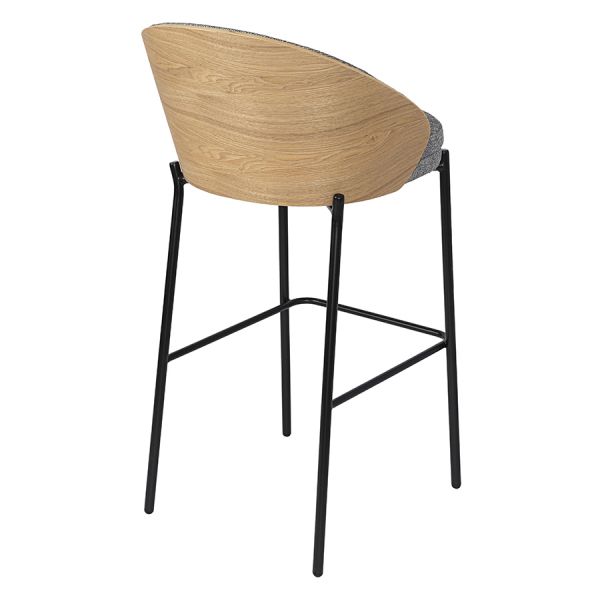 Стул барный cloud, рогожка, грифельно-серый Bergenson Bjorn