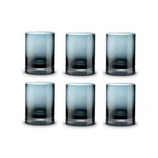 Набор стаканов для виски Fun Classy, тёмно-синий, 0,35 л, 6 шт Pozzi Milano 1876