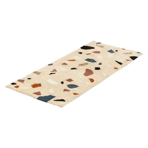 Ковер из хлопка terrazzo poetry из коллекции ethnic 70x160 см Tkano