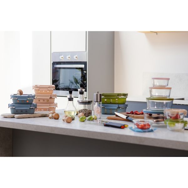 Контейнер для запекания, хранения и переноски продуктов в чехле, 1050 мл, зеленый Smart Solutions