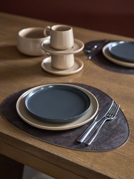 Набор из 4-х двухсторонних сервировочных салфеток drop, 33х41 см, шоколадный/бежевый Liberty Jones