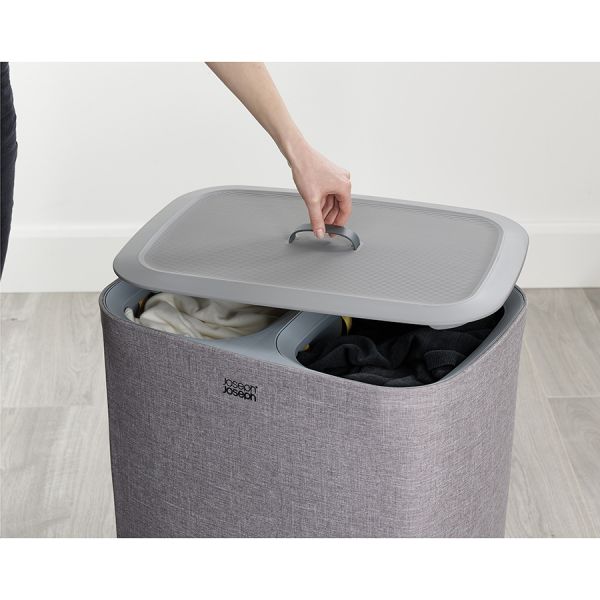 Корзина для белья tota™ 90 л серая