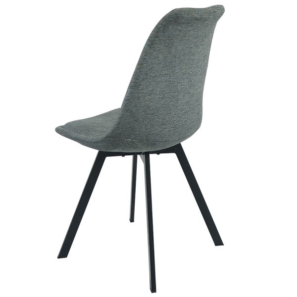 Стул pirel велюр серый