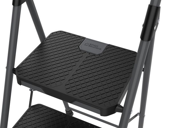 Стремянка stable, 3 ступени, 1 м, черная Smart Solutions