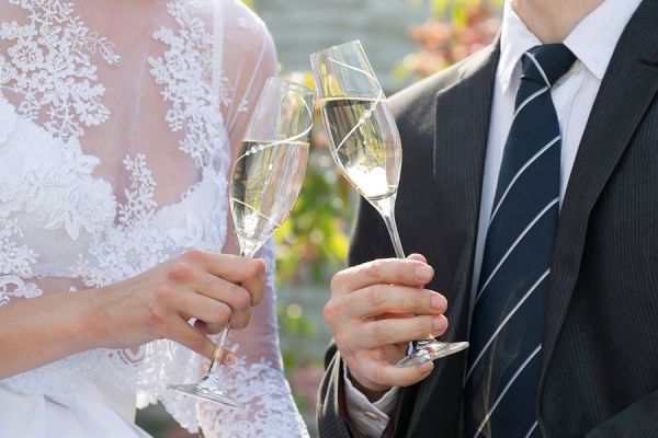 Набор бокалов для шампанского Силуэт 0,21 л, 2 шт Diamante