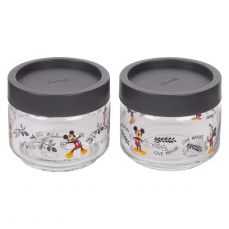 Набор банок 325 мл, черная крышка, 2 шт JUNGLE Disney LUCARIS