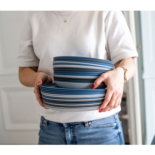 Тарелка connect organic 20,5 см синяя