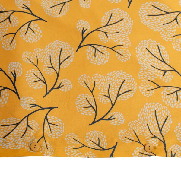 Комплект постельного белья из сатина с принтом 'Сибирский цветок' из коллекции russian north, 150х200 см Tkano