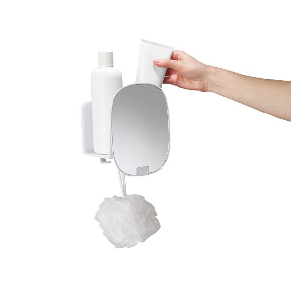 Органайзер для душа с зеркалом easystore белый