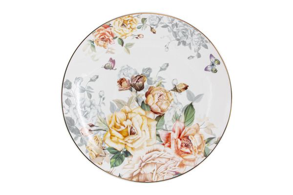 Чашка с блюдцем Розамунда, белая, 0,2 л Anna Lafarg Primavera