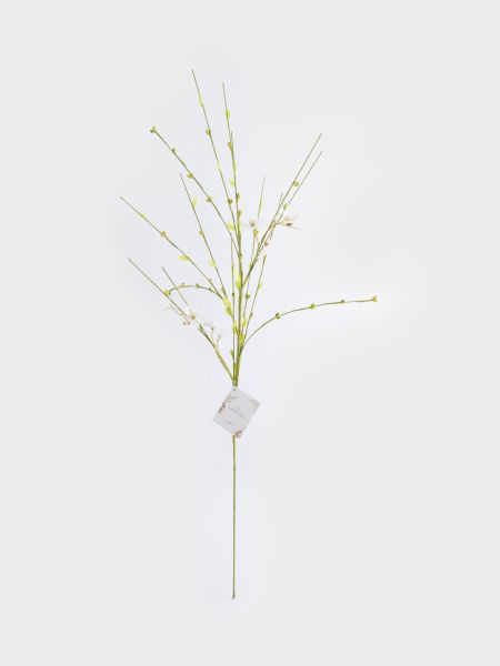 Ветка декоративная, 78 см, пластик/бумага, Желтые цветы, Interior Easter

