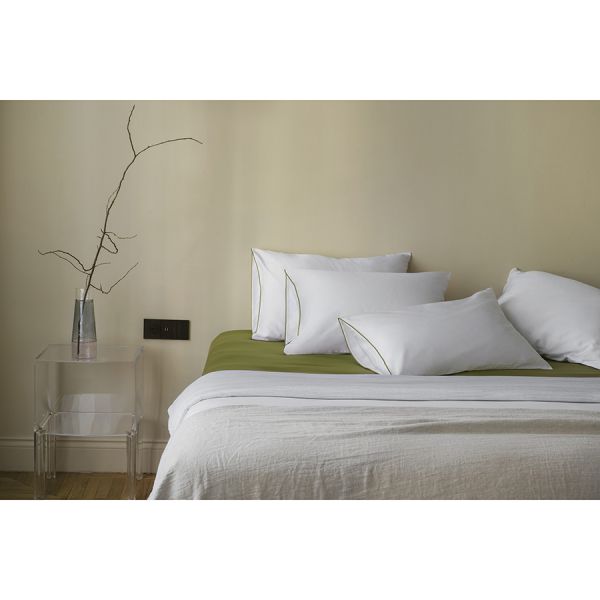 Набор наволочек из сатина из коллекции meditation, olive, 70х70 см Tkano