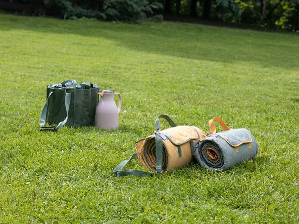 Плед для пикника и отдыха на пляже smart picnic, шалфей Smart Solutions
