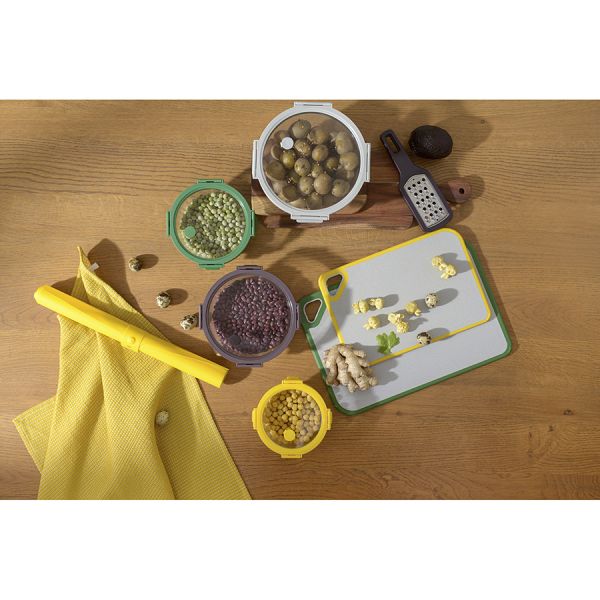 Контейнер для запекания и хранения круглый с крышкой, 1,3 л, светло-серый Smart Solutions