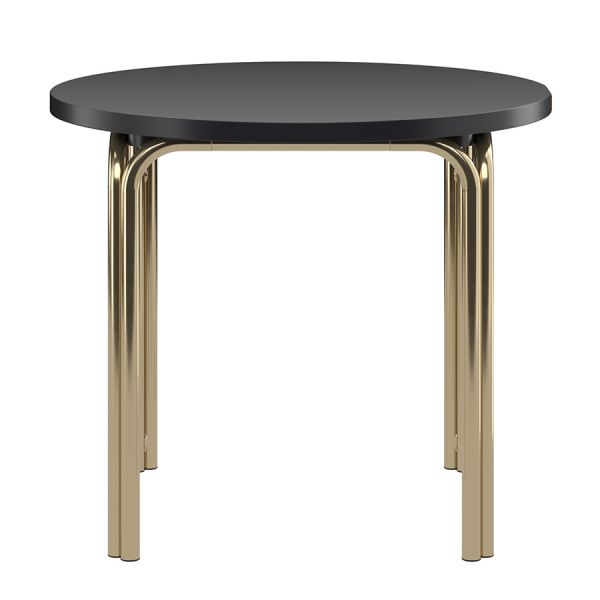 Столик кофейный ror, D50 см, латунь/черный Latitude