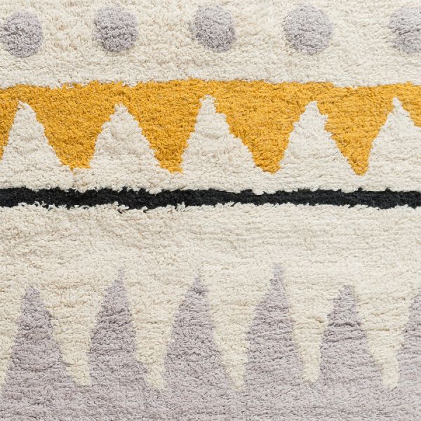 Ковер из хлопка с контрастным этническим орнаментом из коллекции ethnic 70х160 см