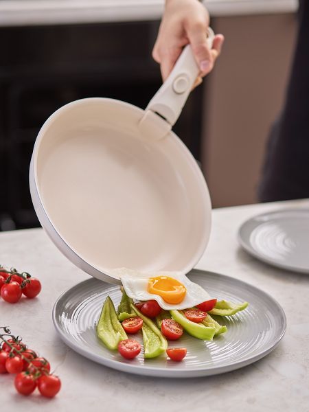 Набор посуды для приготовления со съемной ручкой smart ceramic, 7 предметов, цвета топленого молока Smart Solutions
