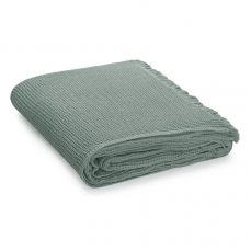 Покрывало вафельное из хлопка цвета шалфея из коллекции essential, 180х250 см Tkano