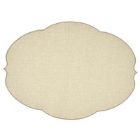 Салфетка подстановочная овальная flowers 48,8х36 см, серая Guzzini