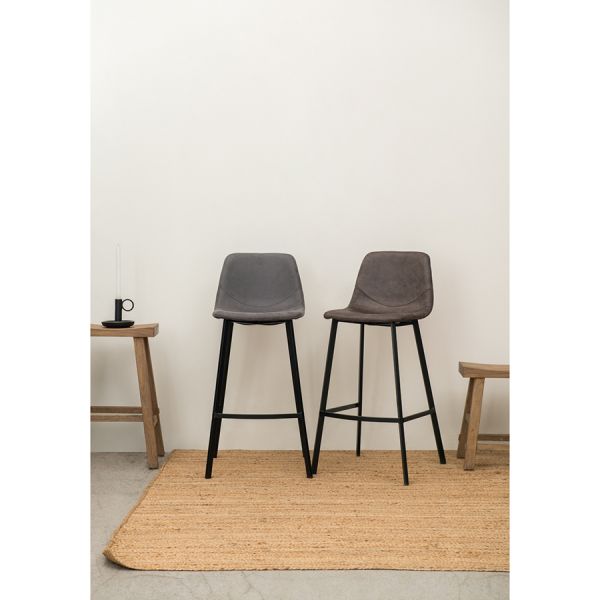 Стул полубарный hugh экокожа