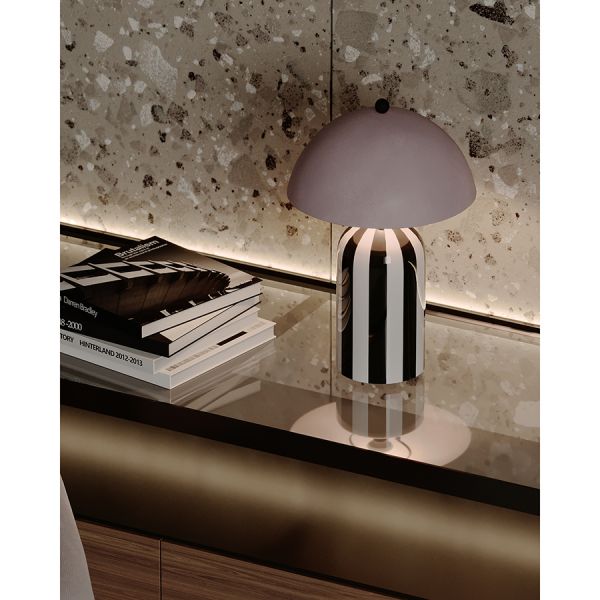 Светильник настольный anniken, D25х38 см, черный/белый/лиловый Bergenson Bjorn
