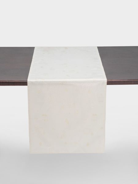 Дорожка настольная 40х160 см, жаккард, полиэстер, молочная, Золотистые дома, Townlet