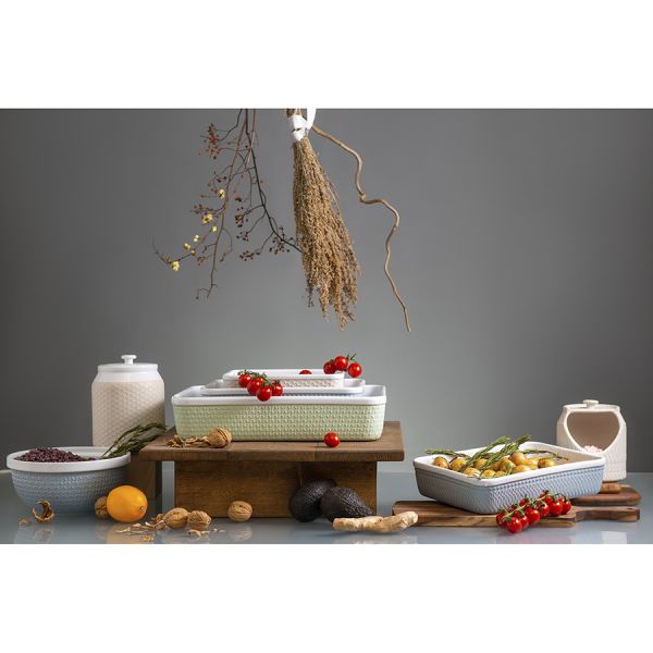 Блюдо для запекания marshmallow 21,6х16,5 см кремовое Liberty Jones