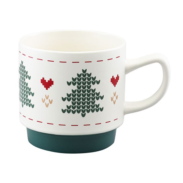 Набор из четырех кружек knitted tale из коллекции new year essential, 380 мл Tkano