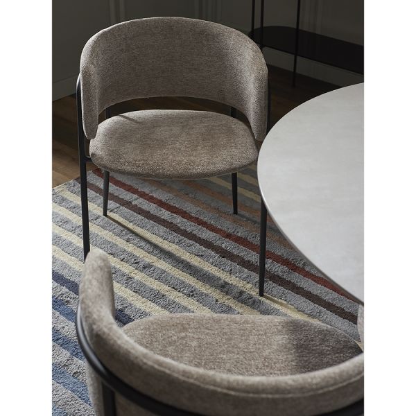 Стул helning, мягкий шенилл, капучино Bergenson Bjorn