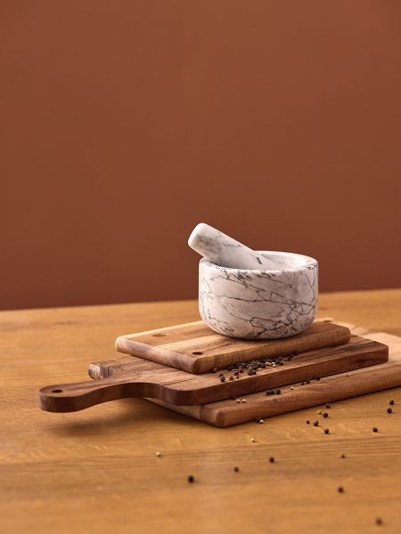 Ступка marm, 12.7х7.6 см, белый мрамор Liberty Jones