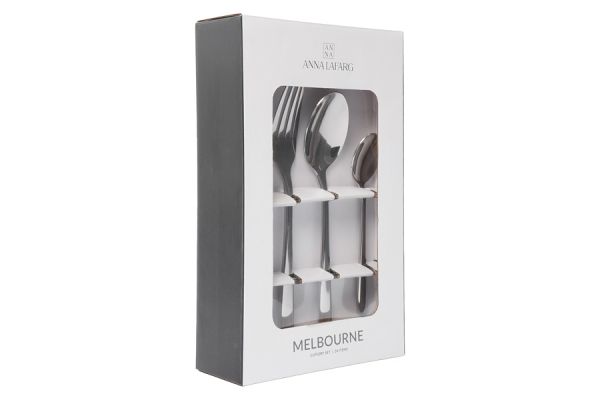 Набор столовых приборов на 6 персон, 24 предмета, сталь, Melbourne ANNA LAFARG