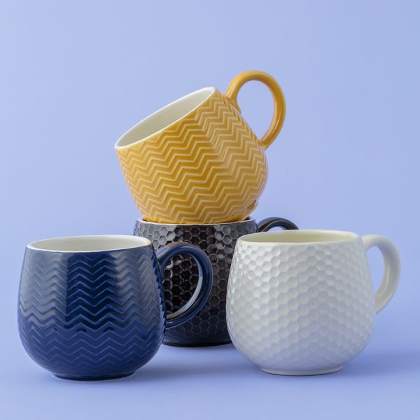 Чашка Embossed 350 мл синяя Mason Cash