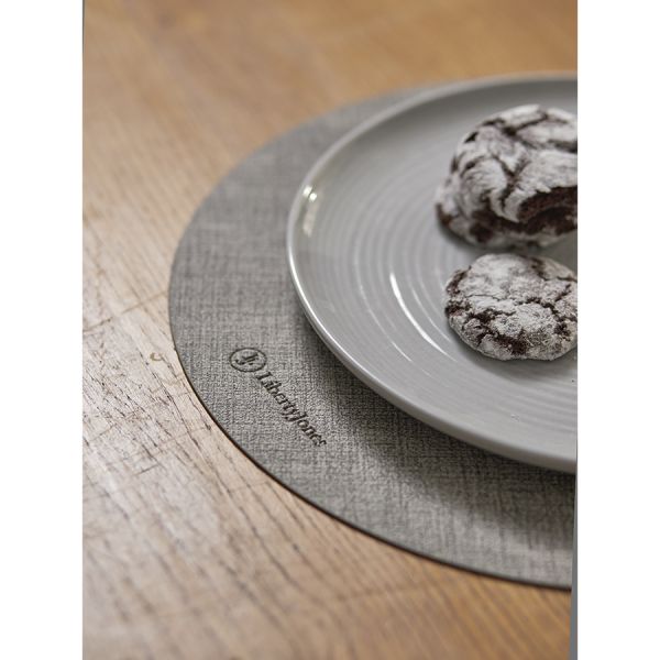 Набор из 2-х сервировочных салфеток leanera, D35 см, серые Liberty Jones