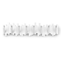 Вешалка настенная sticks 72 см, 8 крючков, белая, Umbra, 1023536-660