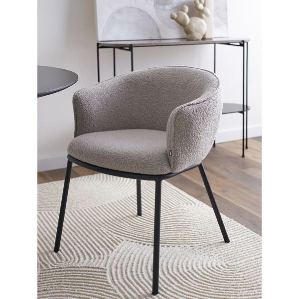 Стул paal, букле, серый Bergenson Bjorn