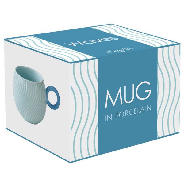 Кружка waves, 350 мл, голубая Easy Life