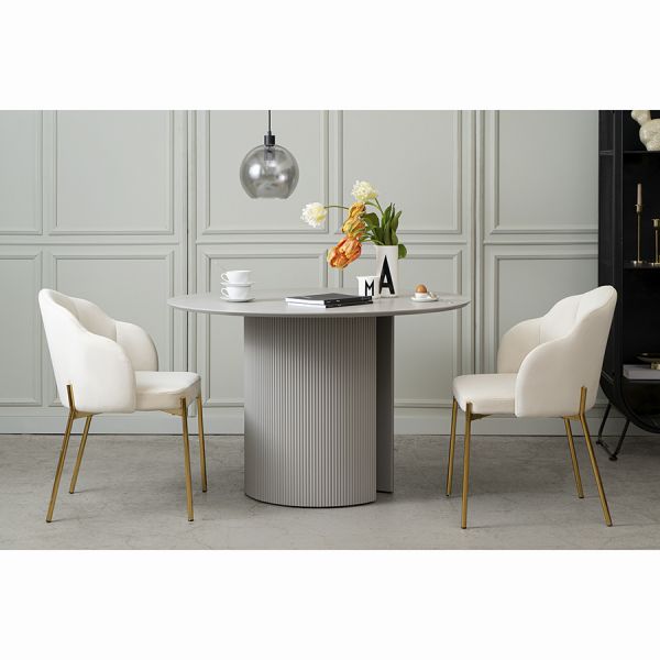 Стул shelly, велюр, молочный Bergenson Bjorn