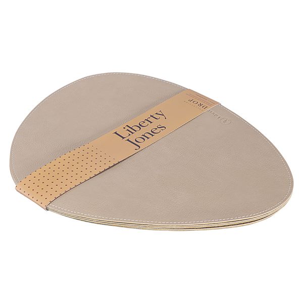 Набор из 2-х двухсторонних сервировочных салфеток drop, 33х41 см, зеленый/бежевый Liberty Jones