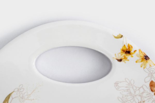 Подставка под горячее 20х15 см, керамика/пробка, белая, Тыквы, Light pumpkin ANNA LAFARG