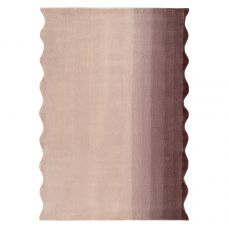 Ковер из шерсти over horizon цвета марсала из коллекции trendy ruffles Tkano
