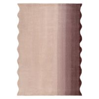 Ковер из шерсти over horizon цвета марсала из коллекции trendy ruffles Tkano