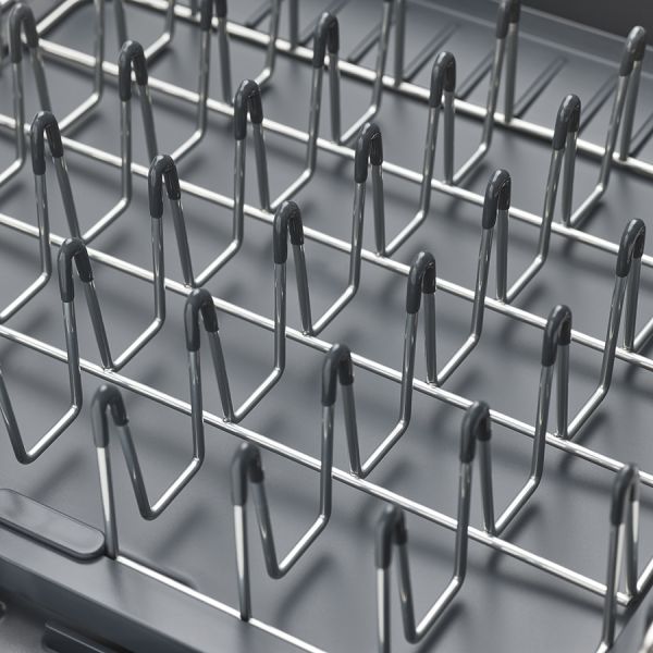 Сушилка для посуды раздвижная extend steel серая