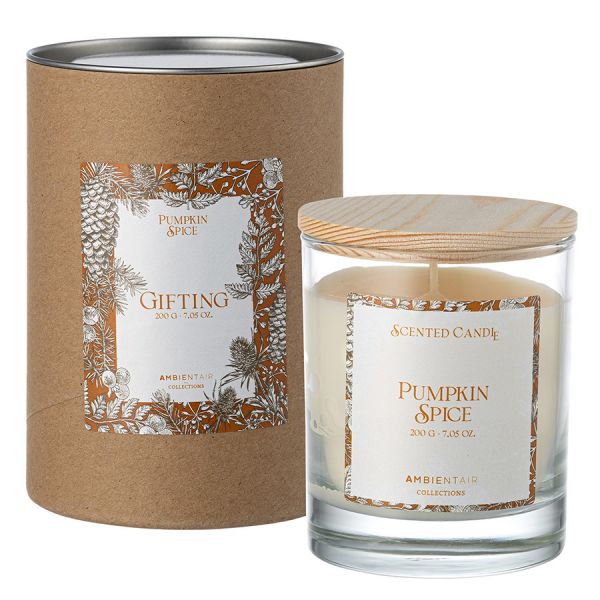 Свеча ароматическая gifting, pumpkin spice, 40 ч Ambientair
