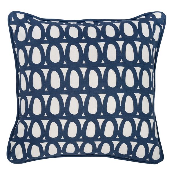 Чехол на подушку с принтом twirl темно-синего цвета из коллекции cuts&pieces 45х45 см