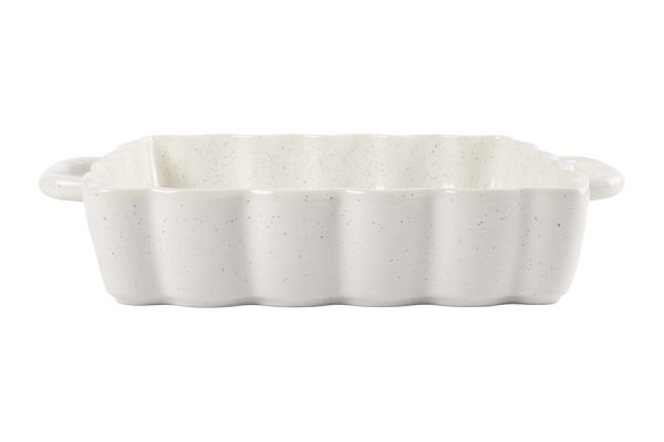 Форма для запекания 26х26 см квадратная, белая, в крапинку, Bagel ANNA LAFARG
