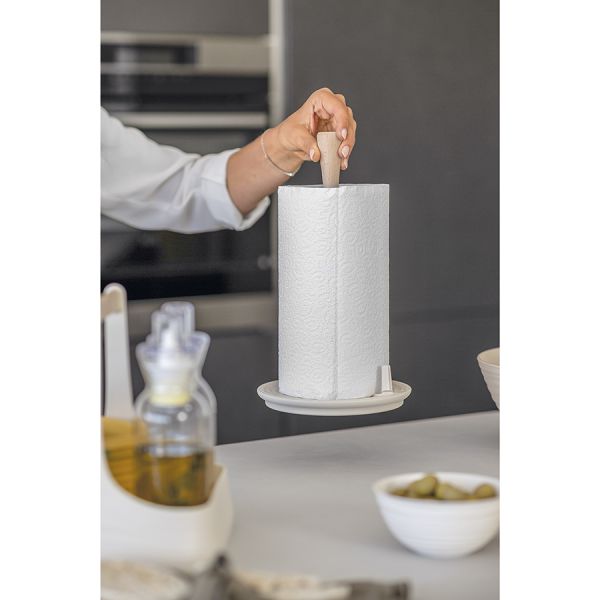 Держатель для бумажных полотенец tierra 30.5 см, молочный Guzzini