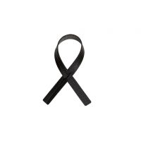 Петля для салфетки набор 4 шт, 1х30 см, цвет черный, CROCO LIND DNA 98491